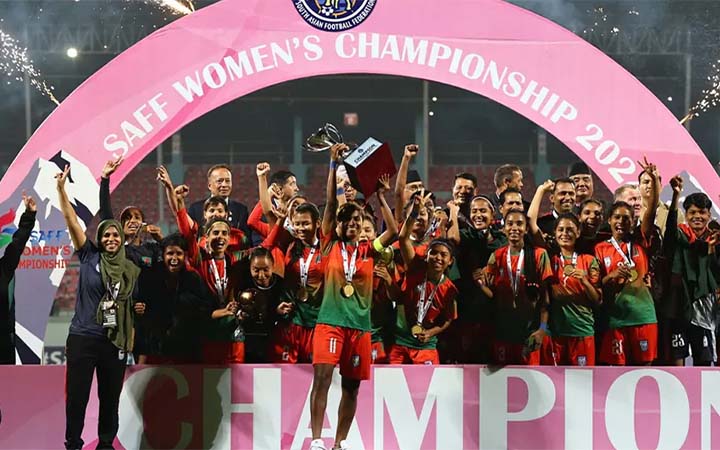 ফিফা র‌্যাঙ্কিংয়ে বাংলাদেশ নারী ফুটবলের ৭ ধাপ উন্নতি